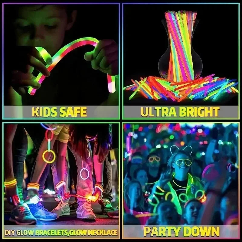 Luminous Glow Sticks – DIY Glowing Bracelets, Necklaces & Party Decor