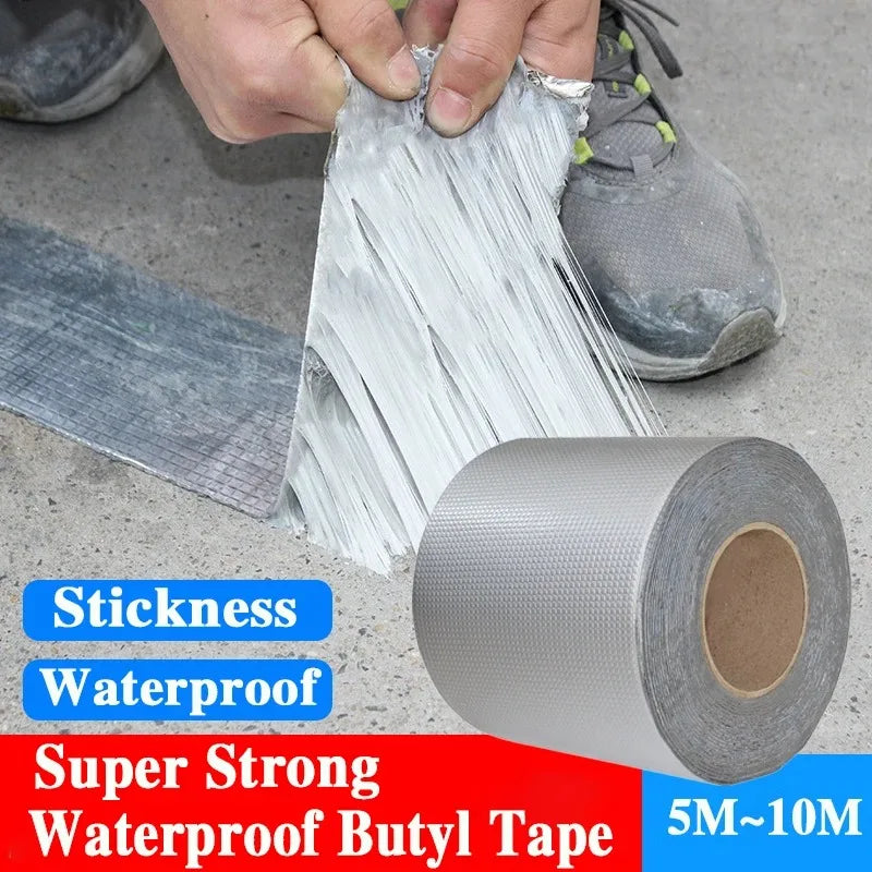 Waterproof Aluminum Foil Butyl Tape – Heat Resistant Crack & Leak Repair Seal (Thickened)
