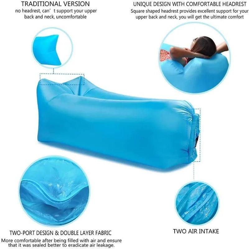 Ultra-Light Inflatable Lazy Sofa – Portable and Comfortable Anywhere